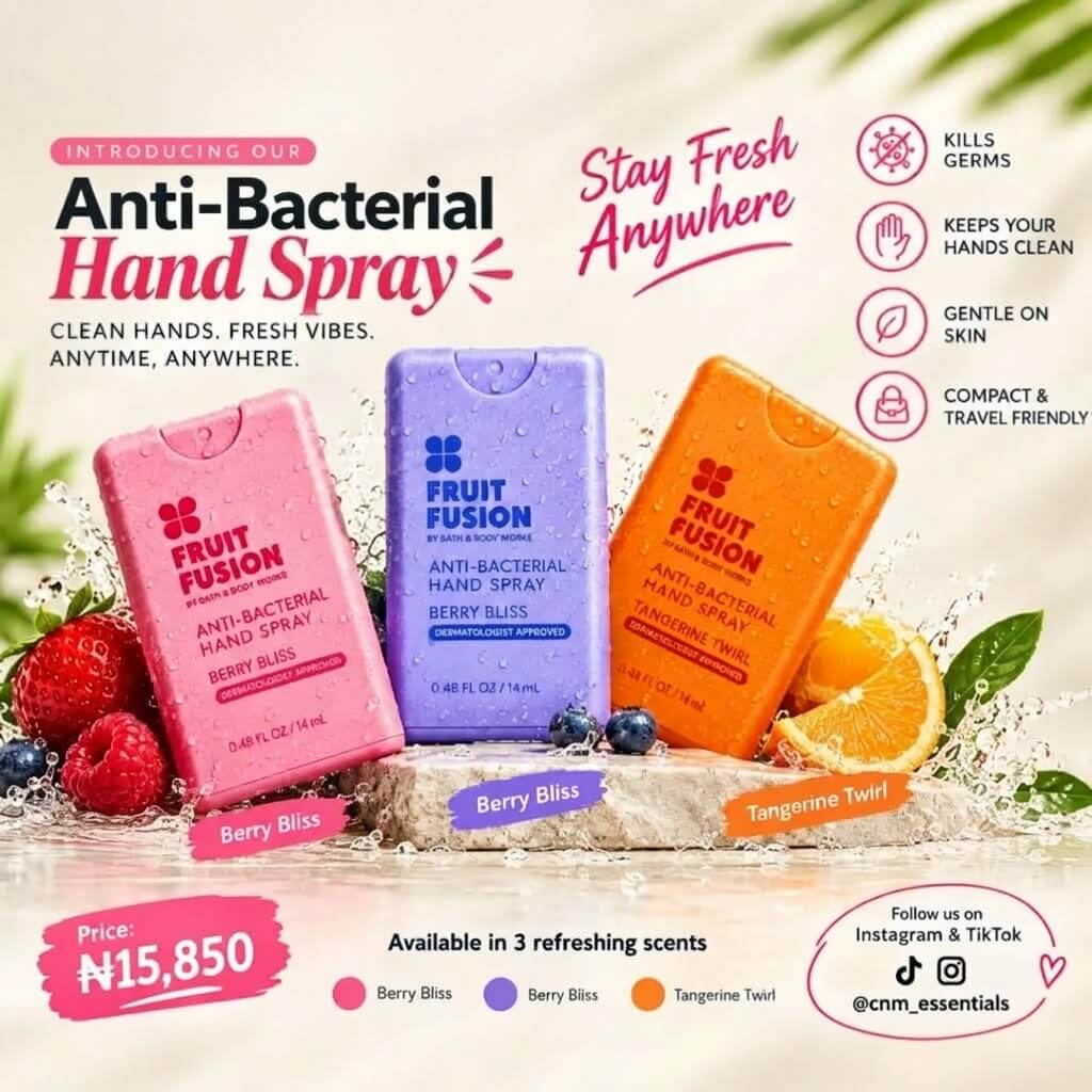 Anti-Bacterial Hand Spray