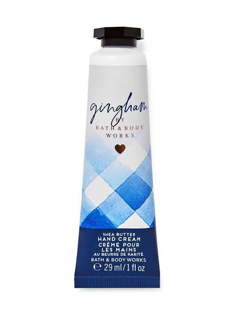 gingham hand cream