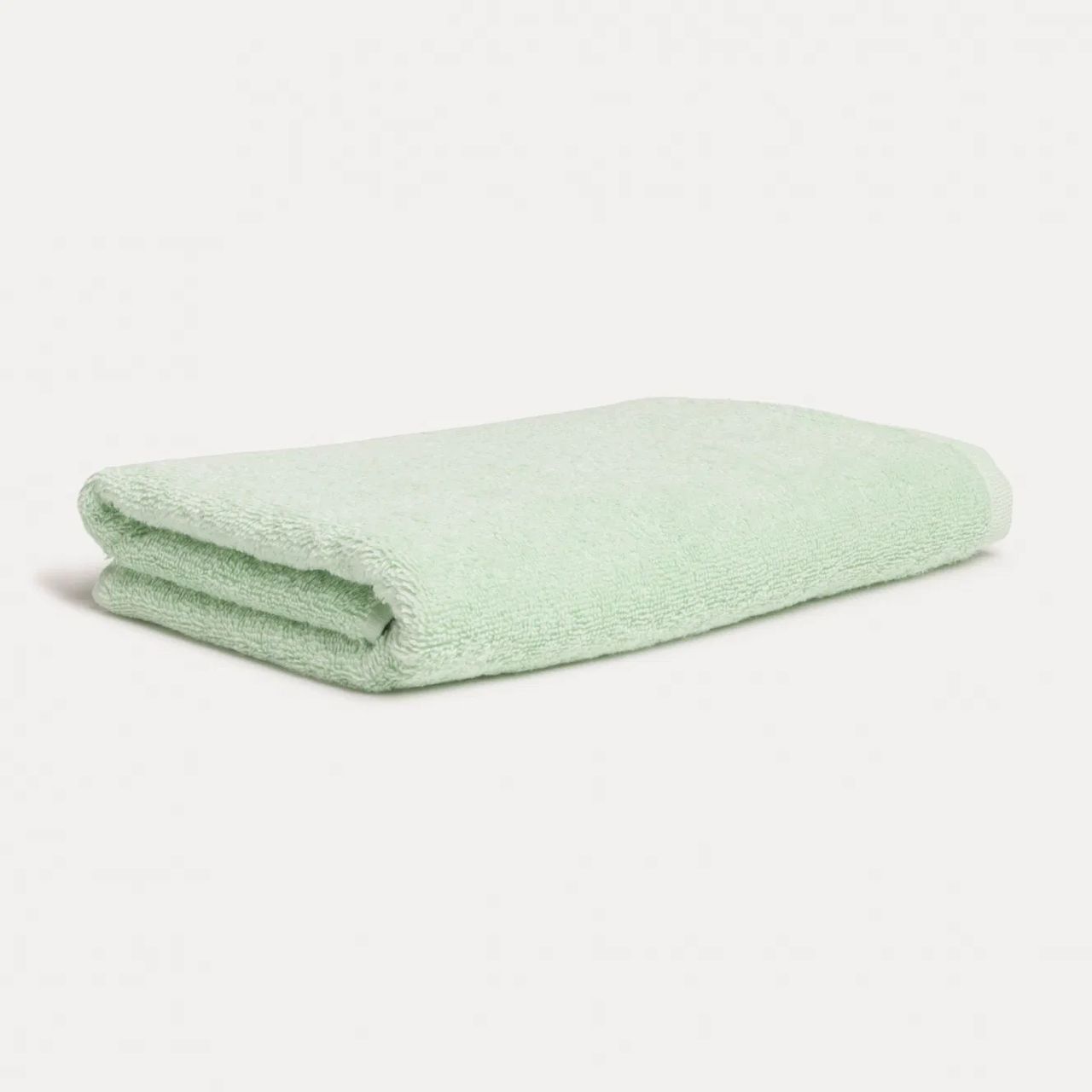 small green towel