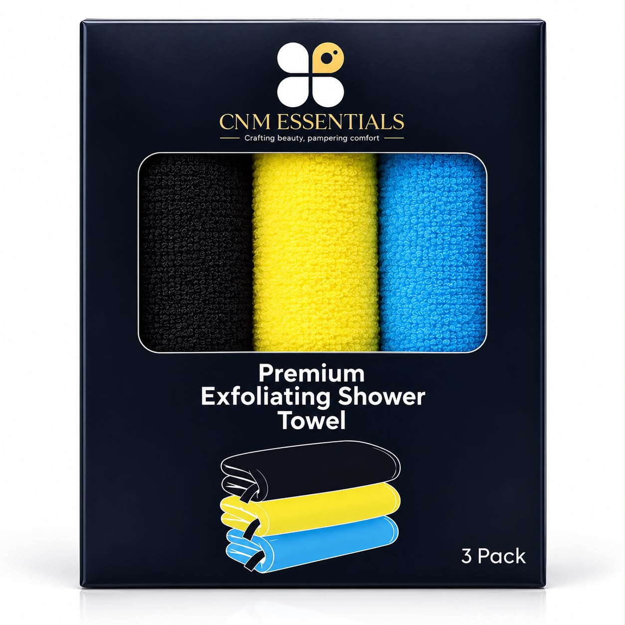 CNM Premium Exfoliating Shower Towel