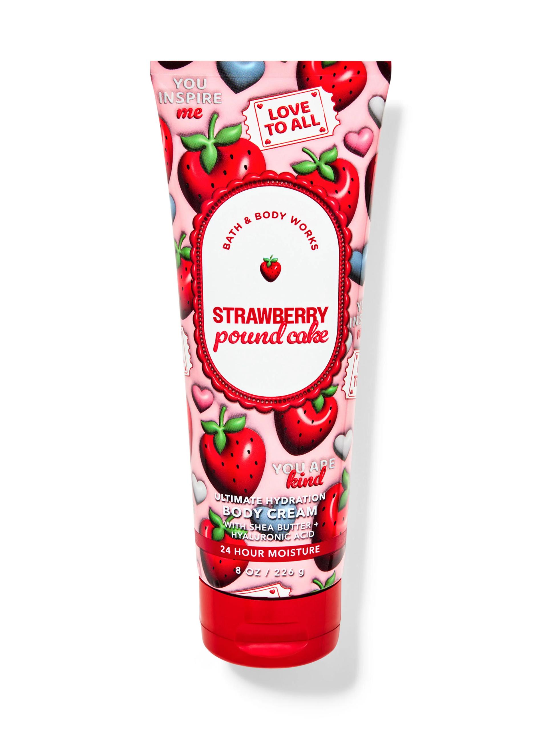 strawberry pound cake body cream